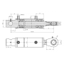 SIŁOWNIK HYDRAULICZNY 63x36 skok 140mm